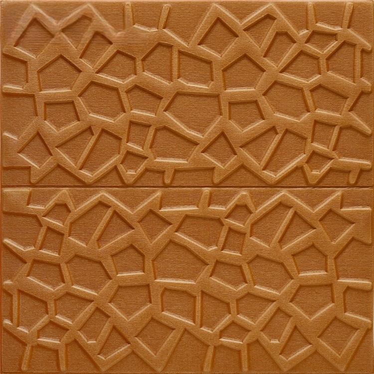 3D falmatrica a nappaliba – XPE anyag, öntapadós, vízálló, geometriai absztrakt minta, modern minimalist stílus