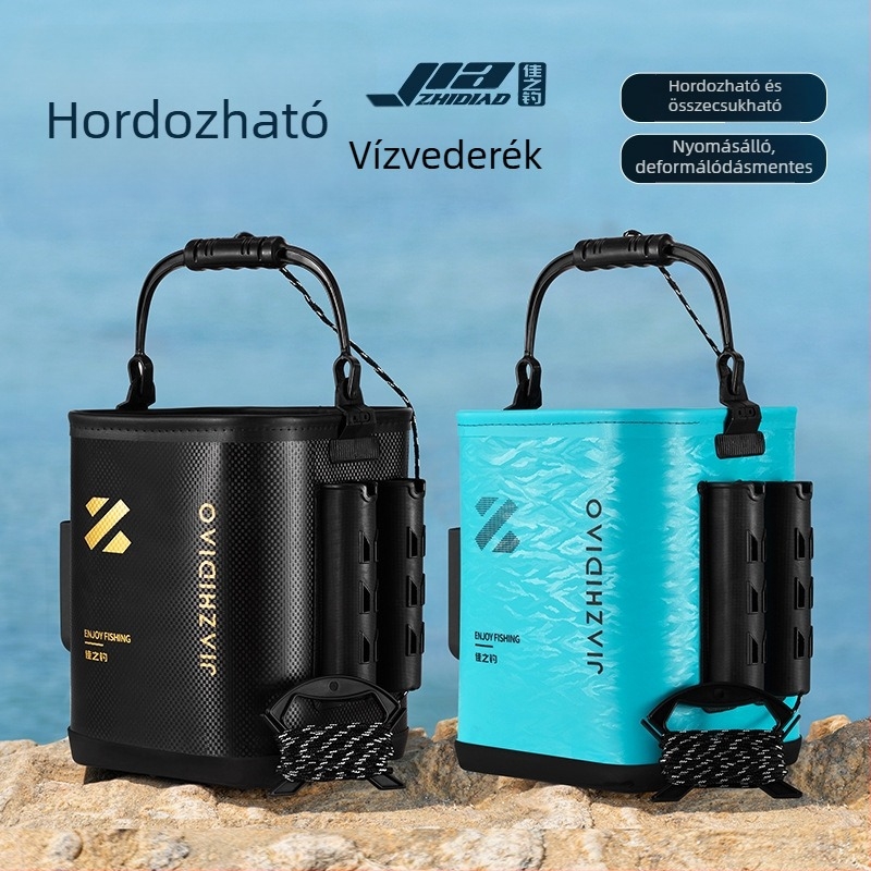 Good fishing összehajtható, hordozható élőhalas vödör EVA anyagból