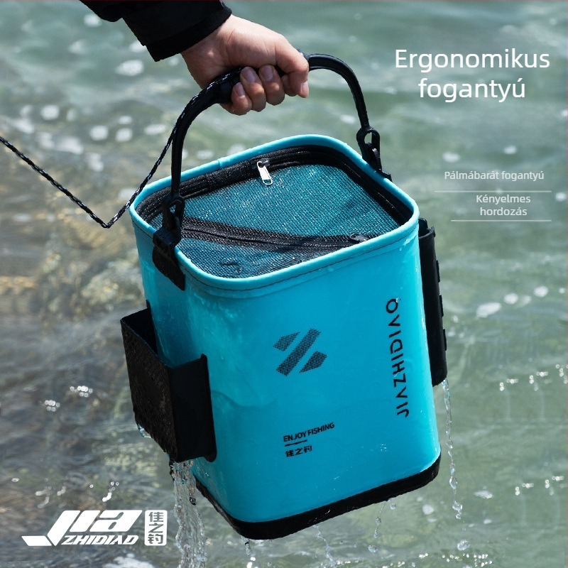 Good fishing összehajtható, hordozható élőhalas vödör EVA anyagból