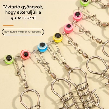 Shine horgászcsali nylon kötélen és rozsdamentes acél zárral – többfunkciós felszerelés