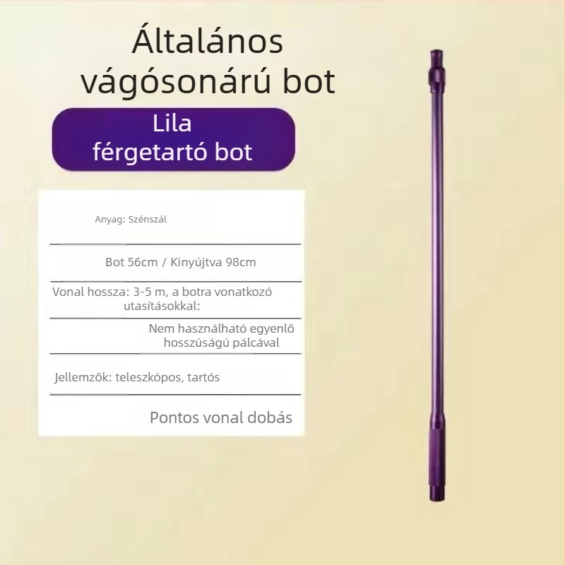 Horgász zsinór hajító hosszú hatótávolsággal, acél tű típusú, egyszerű körfejű dizájn (Kód: Civet cat; Márka: Nincs)