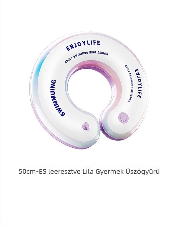 Gyerekeknek szánt felfújható úszógumi, környezetbarát PVC, betűs mintázat, úszásra és gázolásra alkalmas