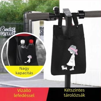 Aijia elektromos jármű függő táska kerékpárhoz — elülső akkumulátor tárolás, poliészter, modell Electric Vehicle Hanging Bag