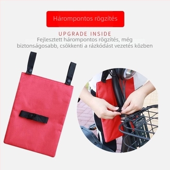 Aijia elektromos jármű függő táska kerékpárhoz — elülső akkumulátor tárolás, poliészter, modell Electric Vehicle Hanging Bag