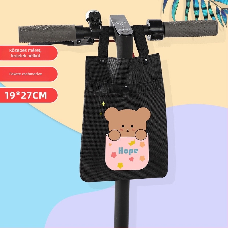 Aijia elektromos jármű függő táska kerékpárhoz — elülső akkumulátor tárolás, poliészter, modell Electric Vehicle Hanging Bag