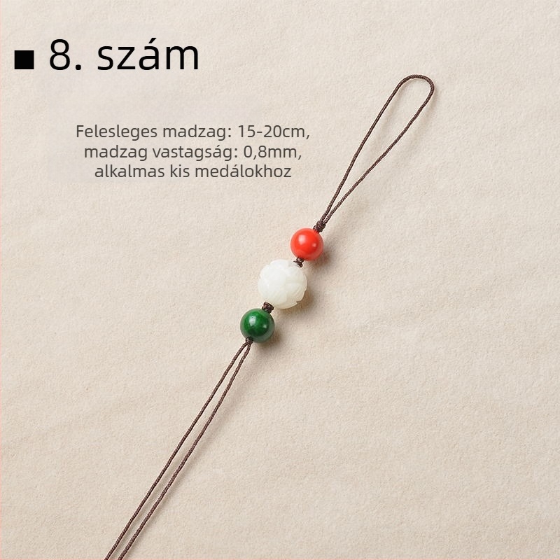 DIY ékszerkiegészítők: Bodhi gyökér medál kézzel kötött zsinórral, félig kész, Jingxintang