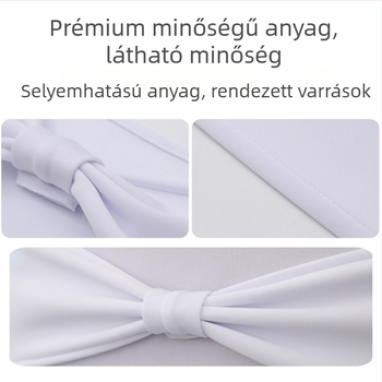 Szék hátoldalára illeszthető pánt masnival, kötés nélkül – Poliészter, Szállodai stílus, Solan