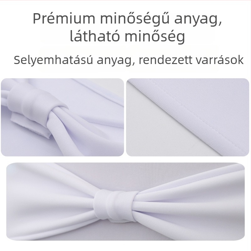 Szék hátoldalára illeszthető pánt masnival, kötés nélkül – Poliészter, Szállodai stílus, Solan