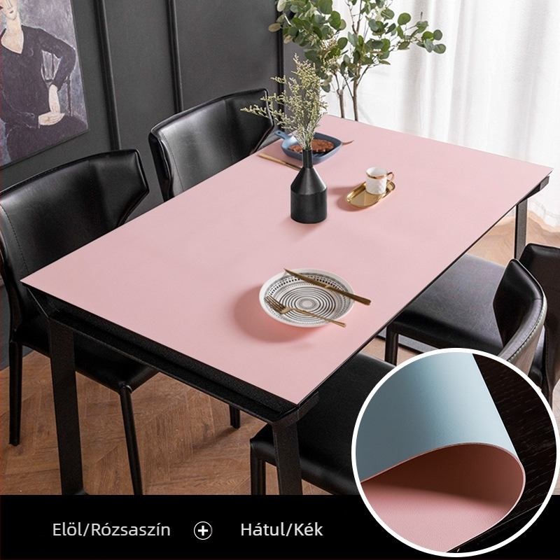 PVC asztali védőpad konferencia- és hotelasztalokhoz, vízálló és olajálló, hőszigetelő felületvédő, minimalist dizájn