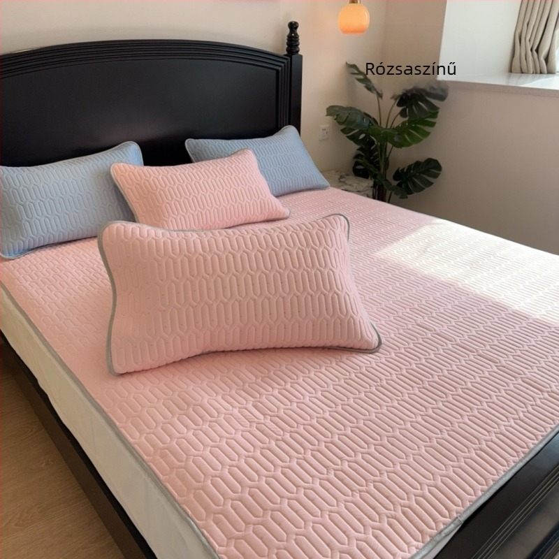 Természetes latex hűtőmatrac, három részes készlet, nyomtatott szövés, 80-90% latex tartalom, könnyed luxus stílus