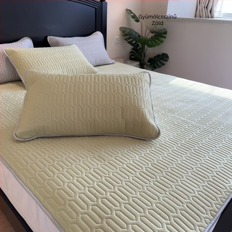 Természetes latex hűtőmatrac, három részes készlet, nyomtatott szövés, 80-90% latex tartalom, könnyed luxus stílus