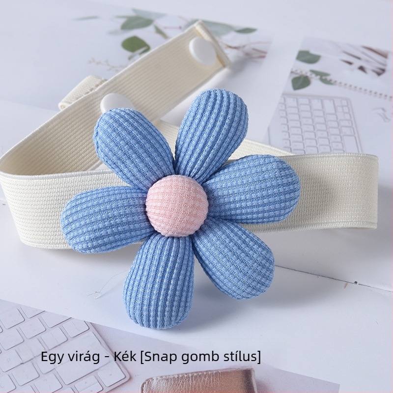 Függönyszalag csattal, koreai virágos stílus, anyag: szövet, testreszabható, modern minimalista stílus