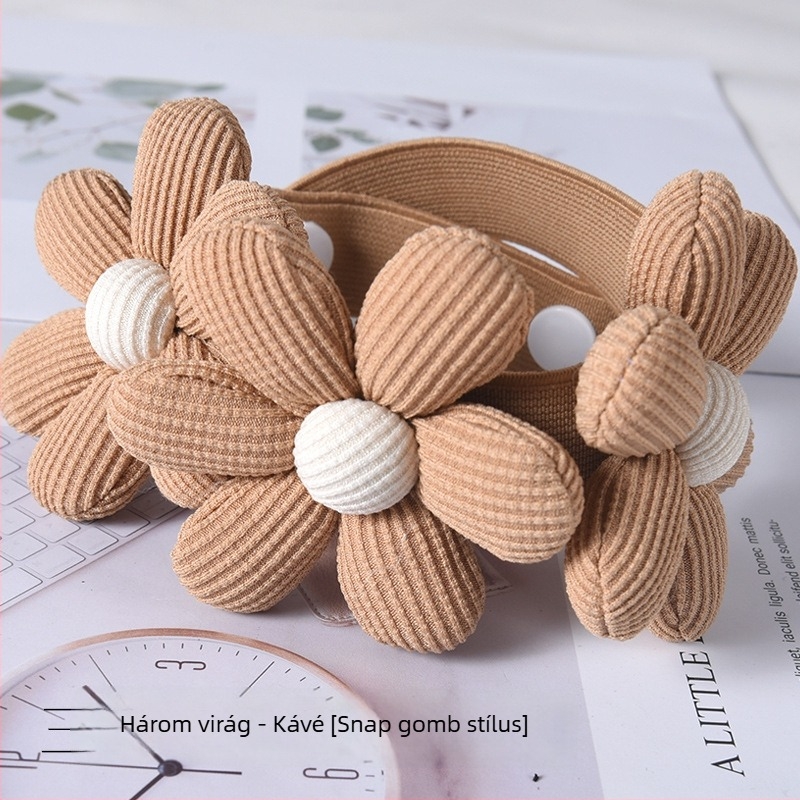 Függönyszalag csattal, koreai virágos stílus, anyag: szövet, testreszabható, modern minimalista stílus