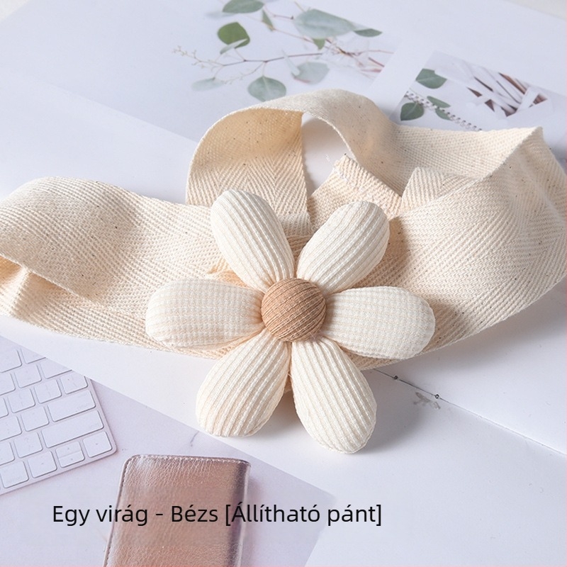 Függönyszalag csattal, koreai virágos stílus, anyag: szövet, testreszabható, modern minimalista stílus