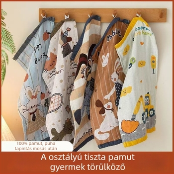 Baba pamut géz törölköző arcra és fürdéshez, puha és nedvszívó, 32 szálas, jacquard és sima szövésű, 50 g alatt, Dream weaver