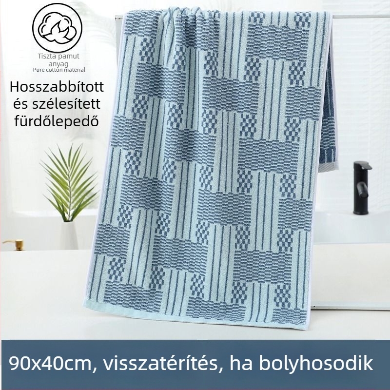 Kinyújtott törölköző felnőtteknek otthoni fürdéshez és zuhanyzához, puha, nedvszívó, szálmentes, nagy méretű arc törölköző