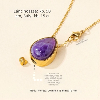 Appen Crystal Crafts márkájú kristály geometriai medálos nyaklánc — modern minimalist stílusban, PP zacskóban csomagolva