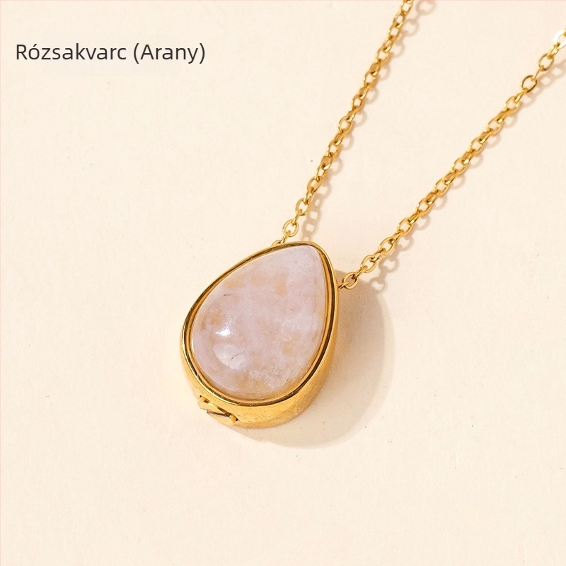 Appen Crystal Crafts márkájú kristály geometriai medálos nyaklánc — modern minimalist stílusban, PP zacskóban csomagolva