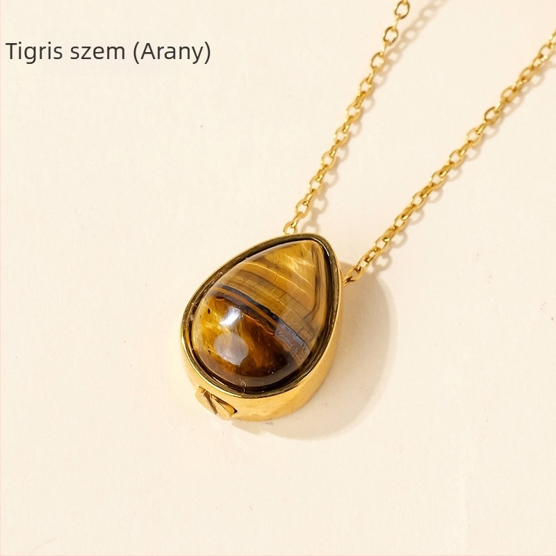 Appen Crystal Crafts márkájú kristály geometriai medálos nyaklánc — modern minimalist stílusban, PP zacskóban csomagolva