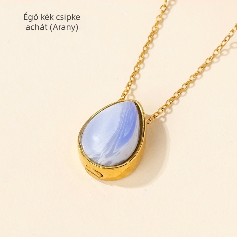 Appen Crystal Crafts márkájú kristály geometriai medálos nyaklánc — modern minimalist stílusban, PP zacskóban csomagolva