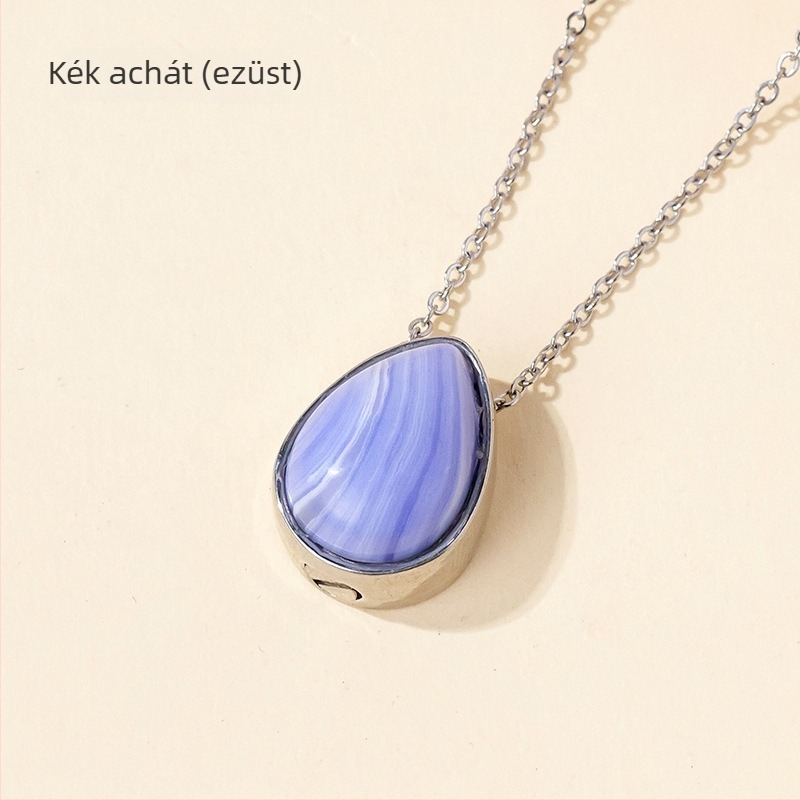 Appen Crystal Crafts márkájú kristály geometriai medálos nyaklánc — modern minimalist stílusban, PP zacskóban csomagolva