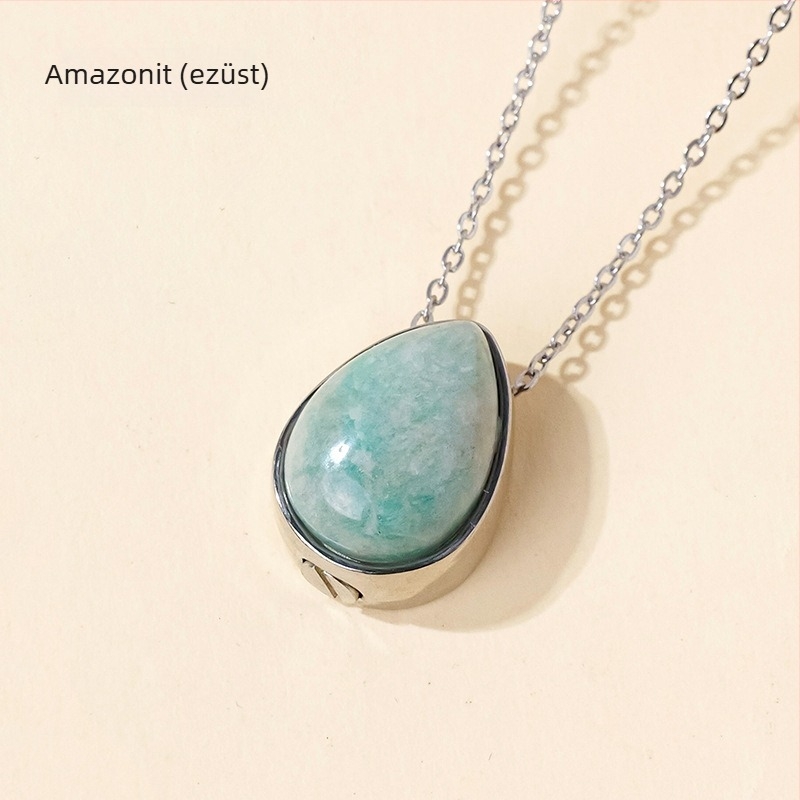 Appen Crystal Crafts márkájú kristály geometriai medálos nyaklánc — modern minimalist stílusban, PP zacskóban csomagolva