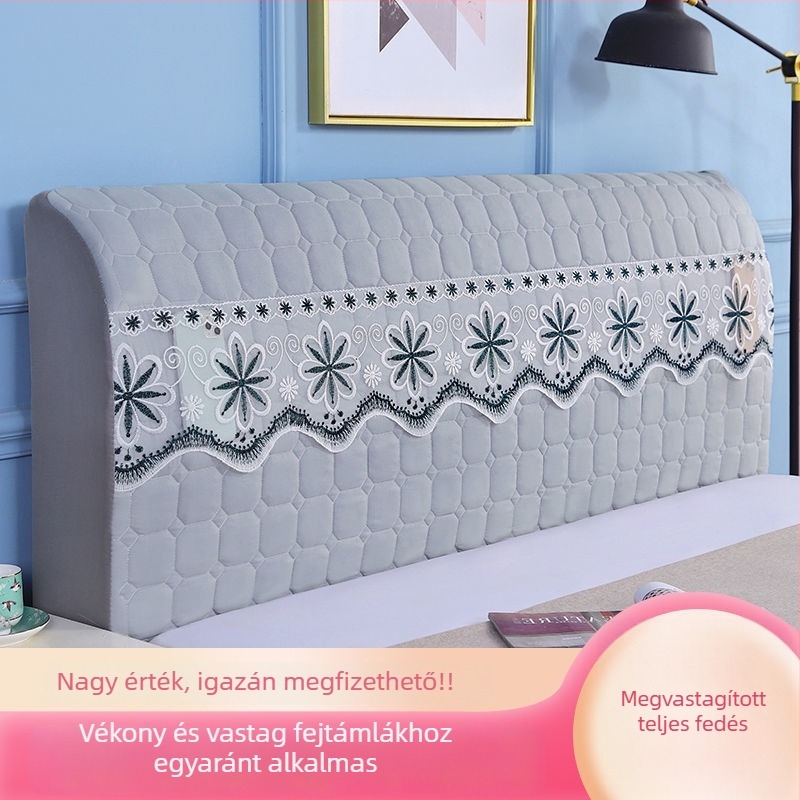 Teljes körű fejtámla-huzat, vastag puha párnázással, modern minimalista stílus, európai ívelt hátsó védőhuzat