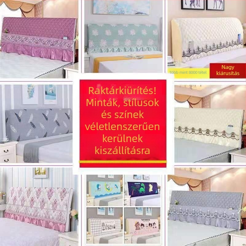 Teljes körű fejtámla-huzat, vastag puha párnázással, modern minimalista stílus, európai ívelt hátsó védőhuzat