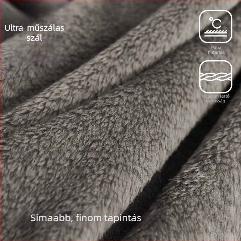 Coral fleece pléd irodai szundikáláshoz — poliészter rost, egy személyre szóló, nyári használatra