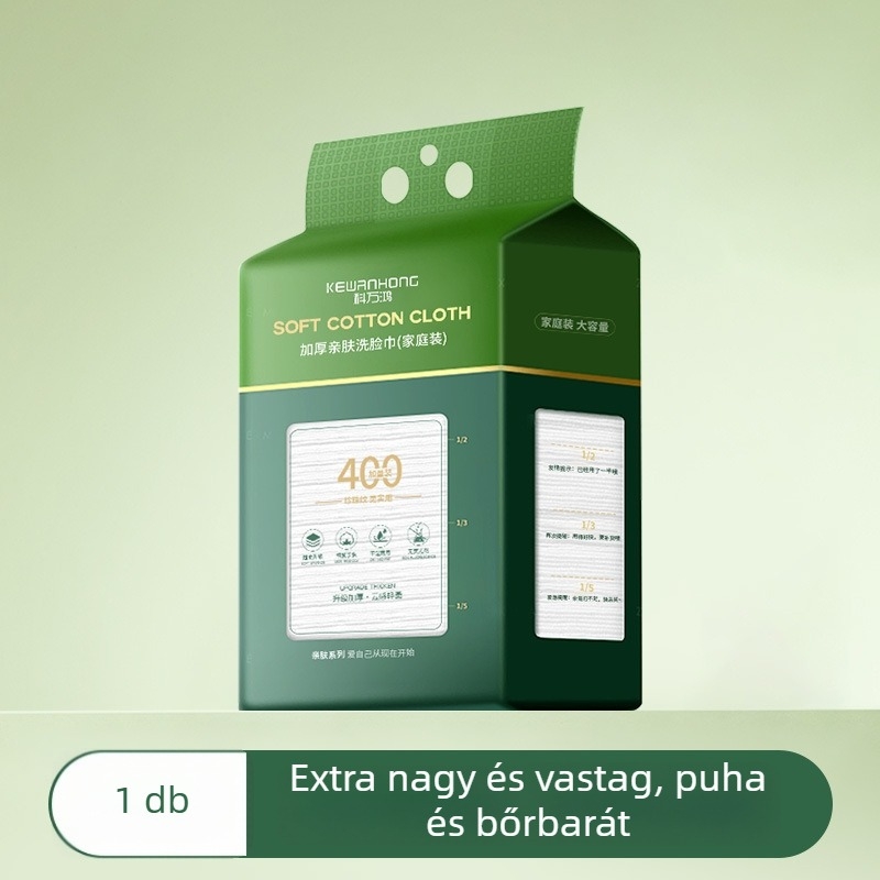 100% pamut arctörölközők — egyszer használatos, nedves/száraz, függő húzható adagolóval, vastagított otthoni használatra