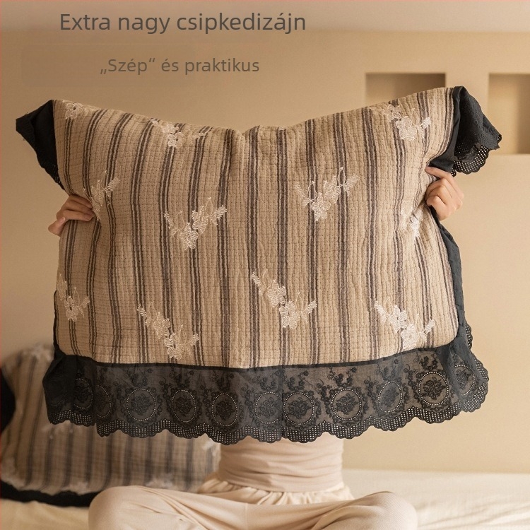 Párnahuzat pamut gézzel, atkák elleni védelem, két darab