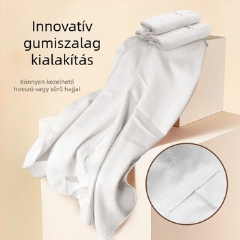 Ultrafinom mikroszálas hajszárító sapka, ananász mintázatú waffel szövésű, nedvszívó fürdősapka felnőtteknek