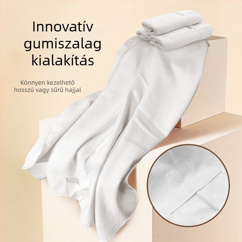 Ultrafinom mikroszálas hajszárító sapka, ananász mintázatú waffel szövésű, nedvszívó fürdősapka felnőtteknek