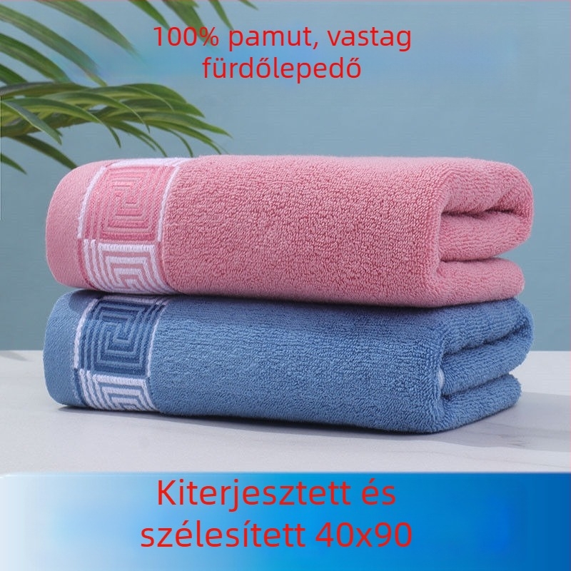 Fürdőtörölköző – pamutból, Jacquard szövés, 100d fonal, háztartási használatra