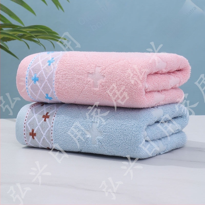 Fürdőtörölköző – pamutból, Jacquard szövés, 100d fonal, háztartási használatra