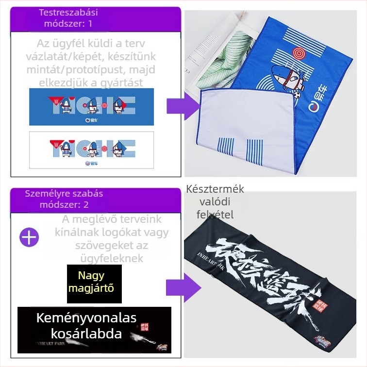 Edzőtermi sporttörölköző egyéni logóval - mikroszálas, 160–400 g, izzadságszívó 0–5 s, nyomtatási folyamat, testreszabható logó