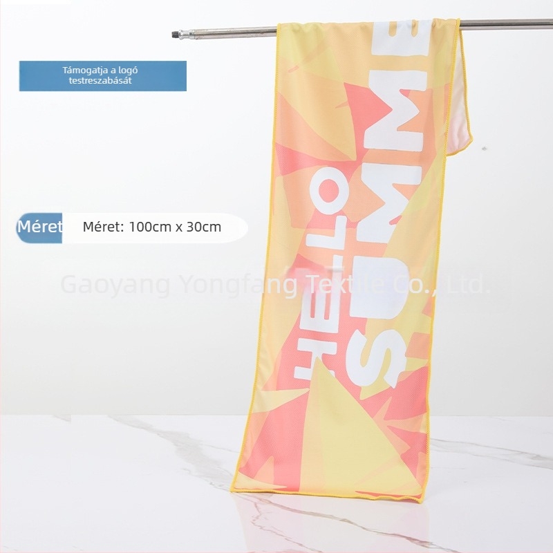 Sporttörölköző mikroszálas, hűtőhatású törölköző, sublimációs nyomtatás, 50 g, Pretty Doll