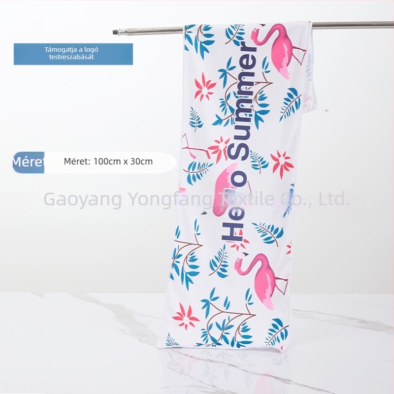 Sporttörölköző mikroszálas, hűtőhatású törölköző, sublimációs nyomtatás, 50 g, Pretty Doll