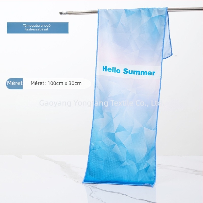 Sporttörölköző mikroszálas, hűtőhatású törölköző, sublimációs nyomtatás, 50 g, Pretty Doll