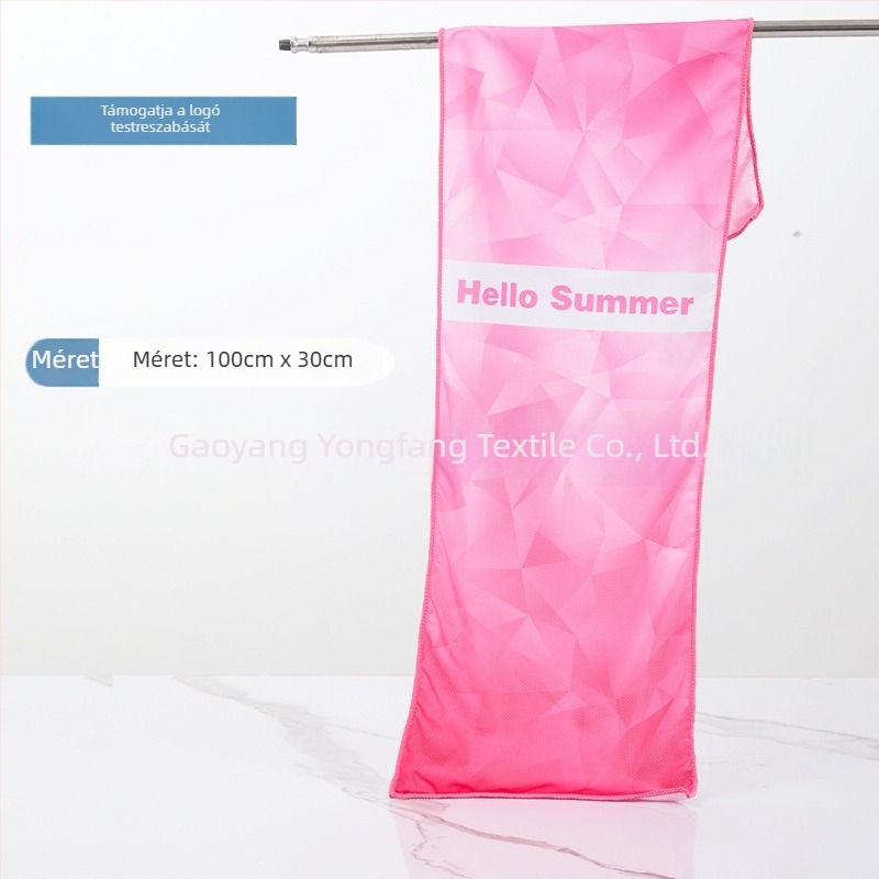 Sporttörölköző mikroszálas, hűtőhatású törölköző, sublimációs nyomtatás, 50 g, Pretty Doll