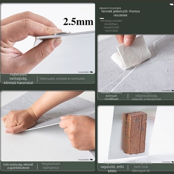 XPE habosított falidekor matrica, vízálló, 1 db, modern minimalist stílus, tükrös falmatrica