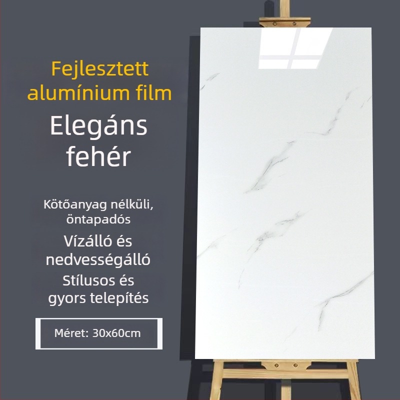 XPE habosított falidekor matrica, vízálló, 1 db, modern minimalist stílus, tükrös falmatrica