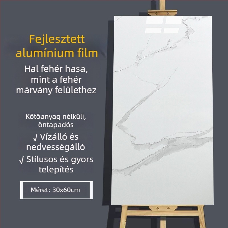 XPE habosított falidekor matrica, vízálló, 1 db, modern minimalist stílus, tükrös falmatrica