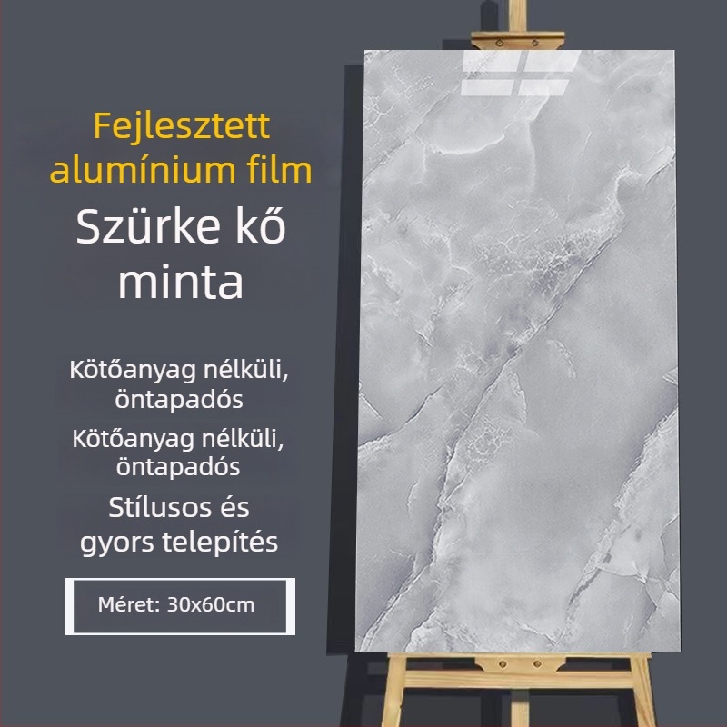 XPE habosított falidekor matrica, vízálló, 1 db, modern minimalist stílus, tükrös falmatrica