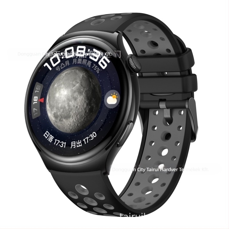Huawei Watch 4/3-hoz szilikon szíj, stílus movement wind, csat pin buckle, tömege körülbelül 20 g
