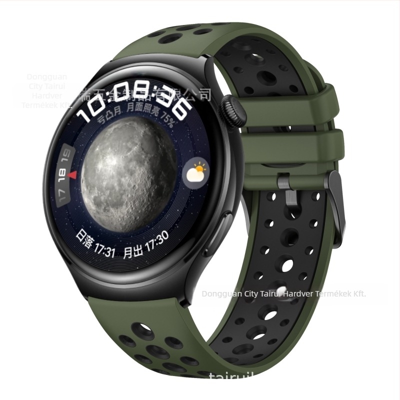 Huawei Watch 4/3-hoz szilikon szíj, stílus movement wind, csat pin buckle, tömege körülbelül 20 g