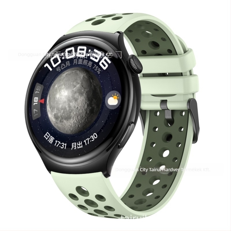 Huawei Watch 4/3-hoz szilikon szíj, stílus movement wind, csat pin buckle, tömege körülbelül 20 g