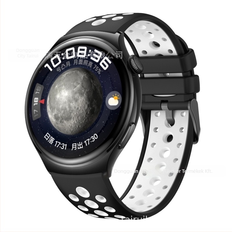 Huawei Watch 4/3-hoz szilikon szíj, stílus movement wind, csat pin buckle, tömege körülbelül 20 g