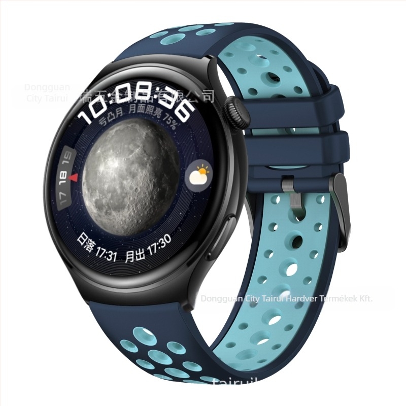 Huawei Watch 4/3-hoz szilikon szíj, stílus movement wind, csat pin buckle, tömege körülbelül 20 g