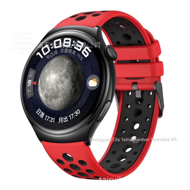 Huawei Watch 4/3-hoz szilikon szíj, stílus movement wind, csat pin buckle, tömege körülbelül 20 g